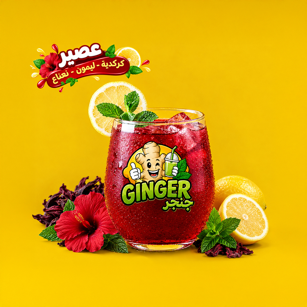 كركدية ليمون نعناع