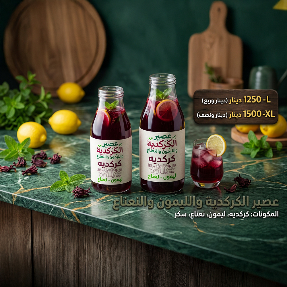 كركدية ليمون نعناع