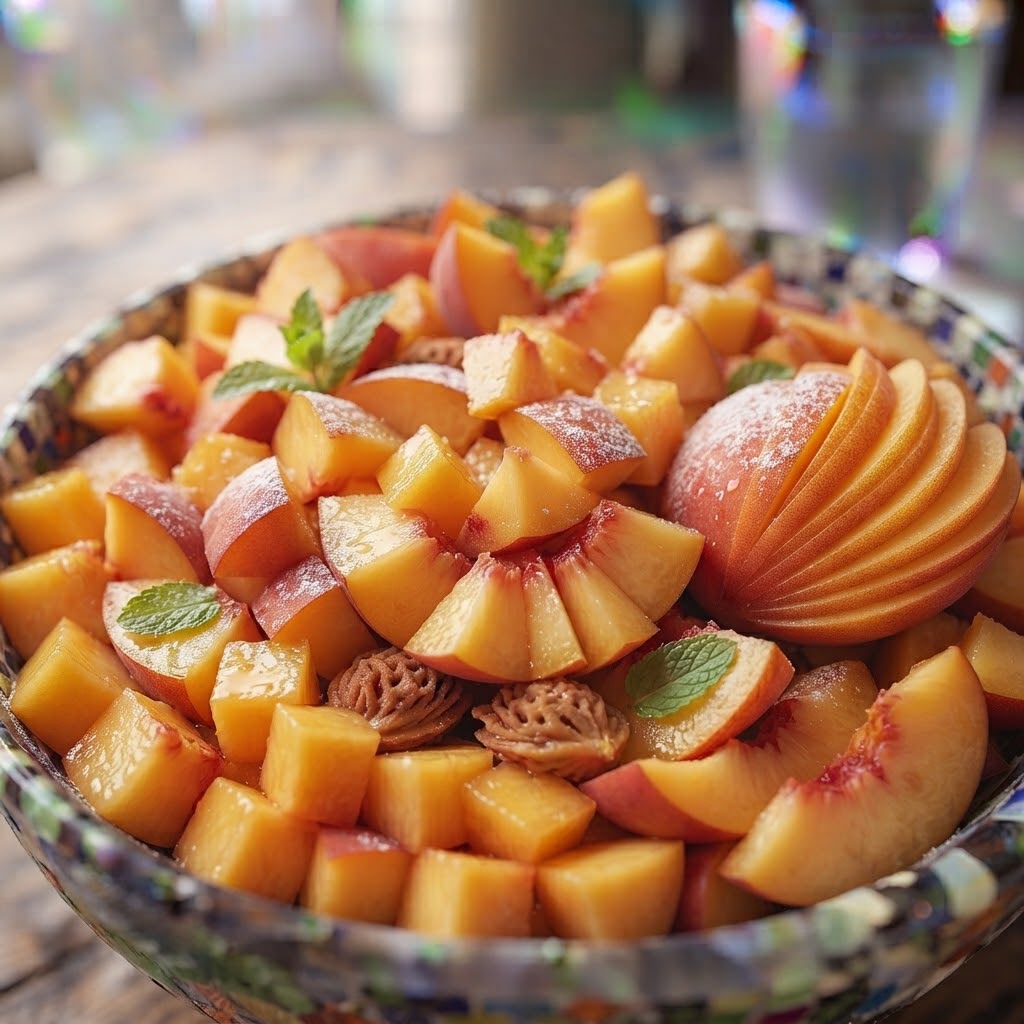 طبق خوخ